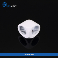Угловой фитинг Bykski B-EW90 White