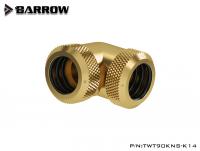 Фитинг угловой Barrow TWT90KNS-K14 Gold