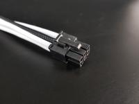 Удлинитель 6Pin PCI-E Power Extension Cable (300mm) Black-White