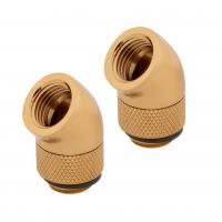Угловой фитинг Corsair Hydro X Series XF Adapter 2-pack 45° Angled rotary - Gold