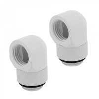 Угловой фитинг Corsair Hydro X Series XF Adapter 2-pack 90° Angled rotary - White