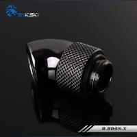 Угловой фитинг Bykski EVO EV-RD45-X Black