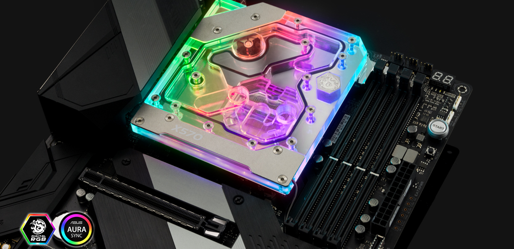 Моноблок Bitspower Mono Block for ASUS ROG Crosshair VIII Hero Моноблок Bitspower Mono Block for ASUS ROG Crosshair VIII Hero