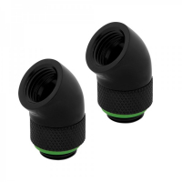 Угловой фитинг Corsair Hydro X Series XF Adapter 2-pack 45° Angled rotary - Black