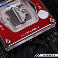 Водоблок Bykski In-COXPR-X CPU Red