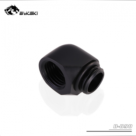 Угловой фитинг Bykski B-D90 Black