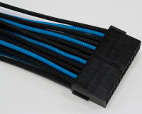 Удлинитель Power Cable 30 cm Black&Blue, 24Pin ATX M/F