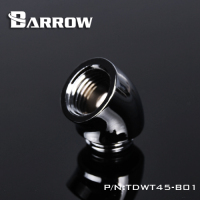 Угловой фитинг Barrow TDWT45-V2 Shiny silver