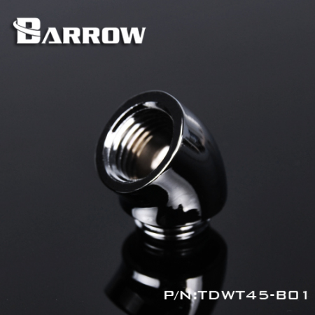 Угловой фитинг Barrow TDWT45-V2 Shiny silver