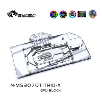 Водоблок Bykski N-MS3070TITRIO-X RBW+Backplate