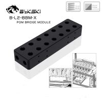 Терминал Bykski B-L2-8BM-X POM Black