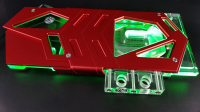 Водоблок Bykski FOUR FR-N-AS1080TISTRIX Red
