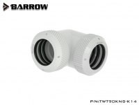Фитинг угловой Barrow TWT90KNS-K14 White