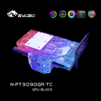 Водоблок Bykski N-PT3090GR-TC-V2 5V A-RGB + Backplate