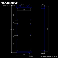 Радиатор Barrow 360ММ Dabel-a 360BLACK