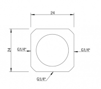 Разветвитель Barrow TLFT3T-A01 Gold