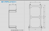 Крепление радиатора Barrowch FBACER-01 Black