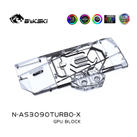 Водоблок Bykski N-AS3090TURBO-X 5V  RBW+Backplate