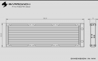 Радиатор Barrowch FBCFR-360P Black