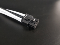 Удлинитель 6Pin PCI-E Power Extension Cable (300mm) Black-White