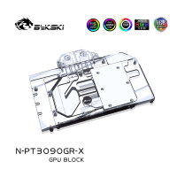 Водоблок Bykski N-PT3090GR-X 12V RGB + Backplate