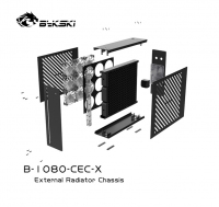 Внешний радиатор с помпой Bykski B-1080-CEC-X Black