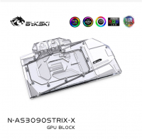 Водоблок Bykski N-AS3090STRIX-X Plexi + Backplate