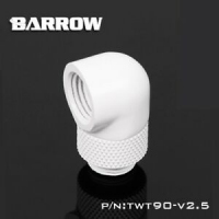 Угловой фитинг Barrow TWT90-v2.5 White