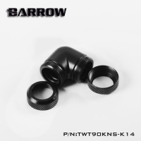 Фитинг угловой Barrow TWT90KNS-K14 Black