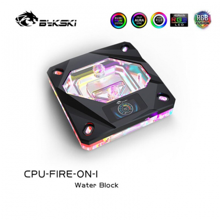 Водоблок Bykski CPU-FIRE-ON-I Black