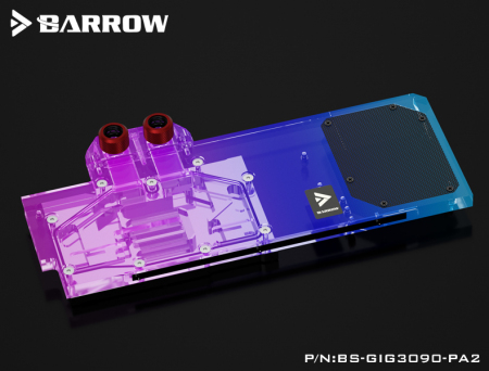 Водоблок Barrow BS-GIG3090-PA2 Gigabyte Eagle/Gaming/Vision 3080/3090 RBW