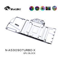 Водоблок Bykski N-AS3090TURBO-X 5V  RBW+Backplate