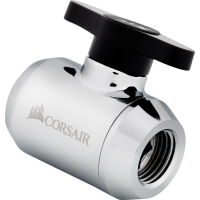 Кран Corsair Hydro X Series XF Adapter Shut-off ball valve - Silver